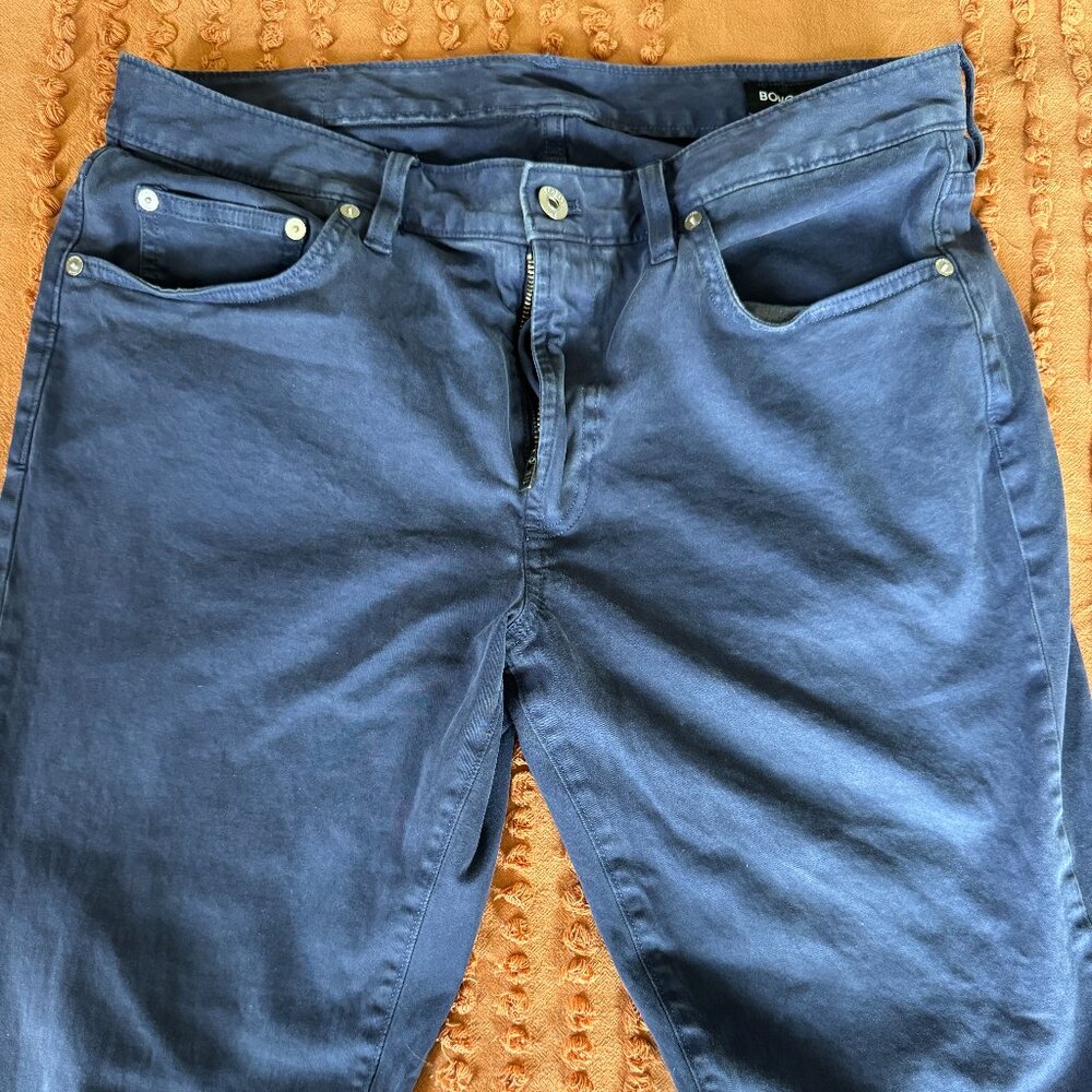 Bonobos Italian Brushed 5-Pocket Pants.  Color:  Blue.  Size 33/30